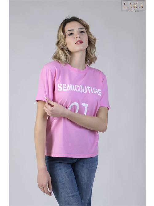 T-SHIRT CON LOGO SEMICOUTURE 01 | CNTJ01F67-0